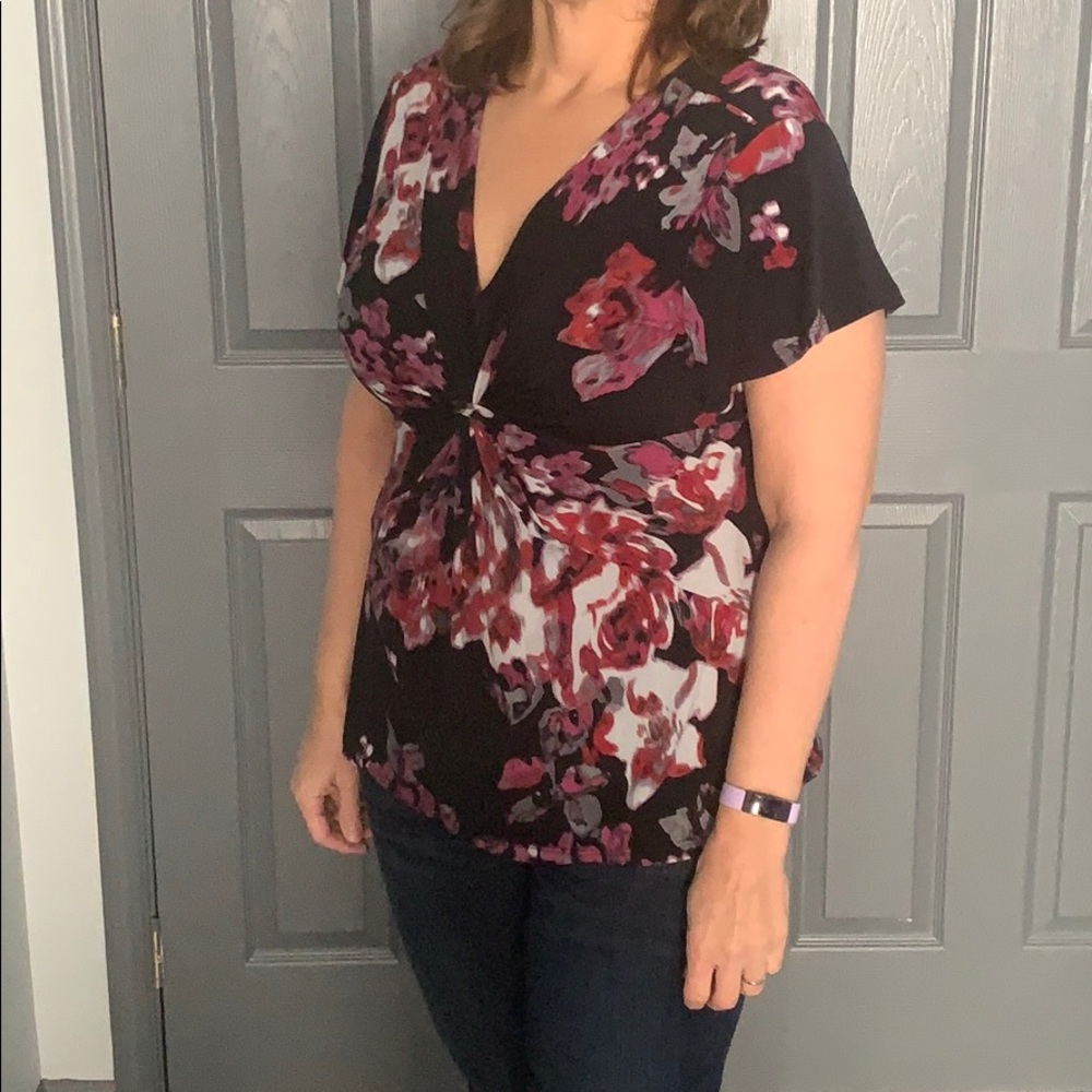 Short Sleeve Asian-Inspired Blouse